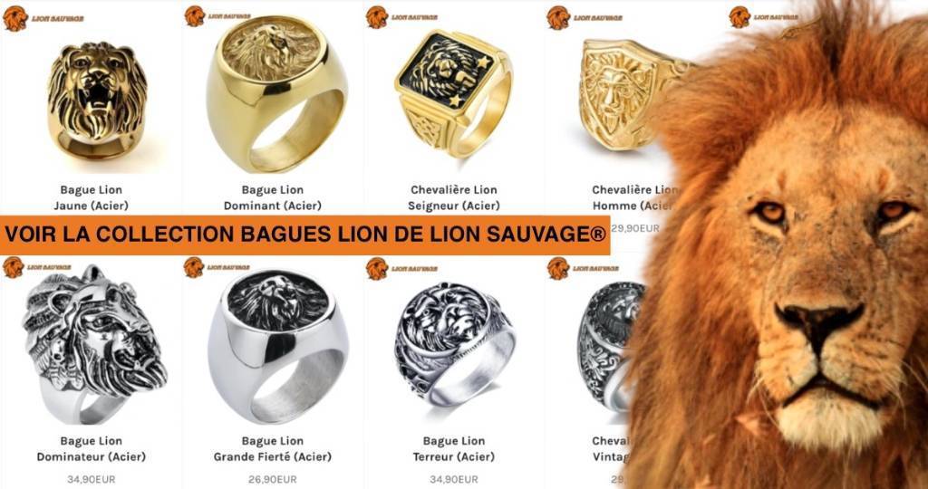 bagues lion