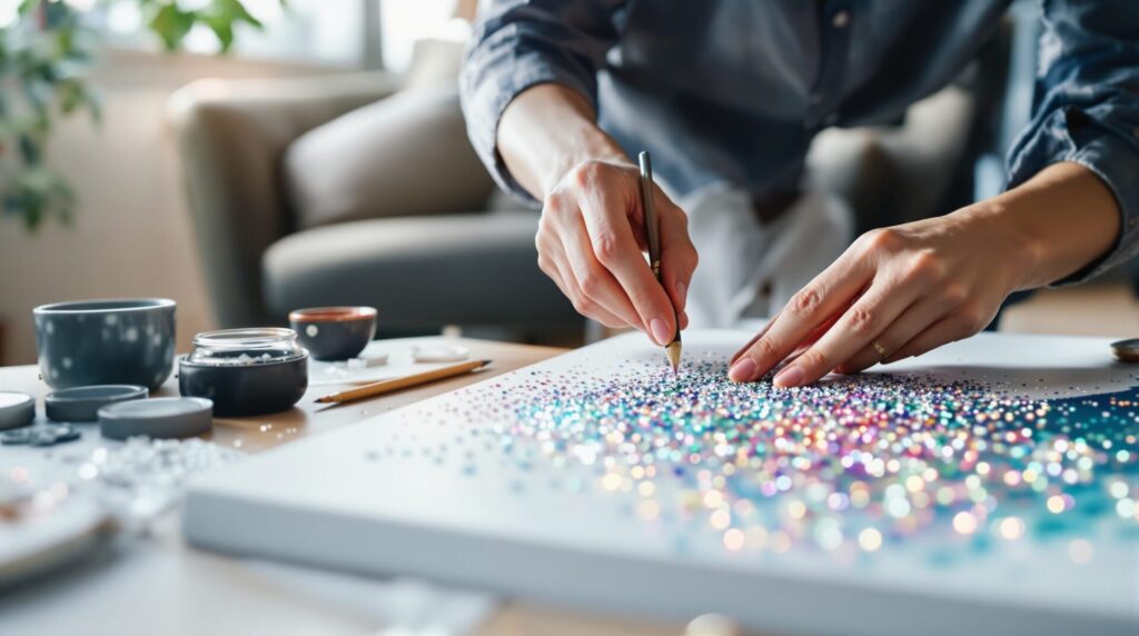 Broderie diamant : les 7 astuces pour réussir un tableau original