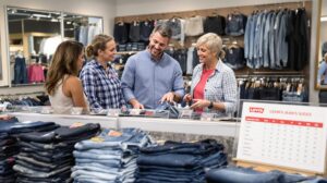 taille américaine jean levis