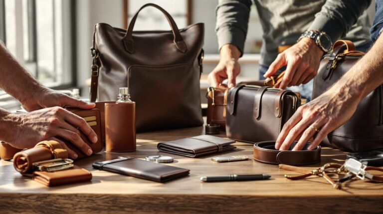 maroquinerie homme marque