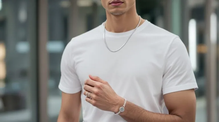 Tendance 2025 : les bijoux masculins qui transforment une tenue basique en look élégant