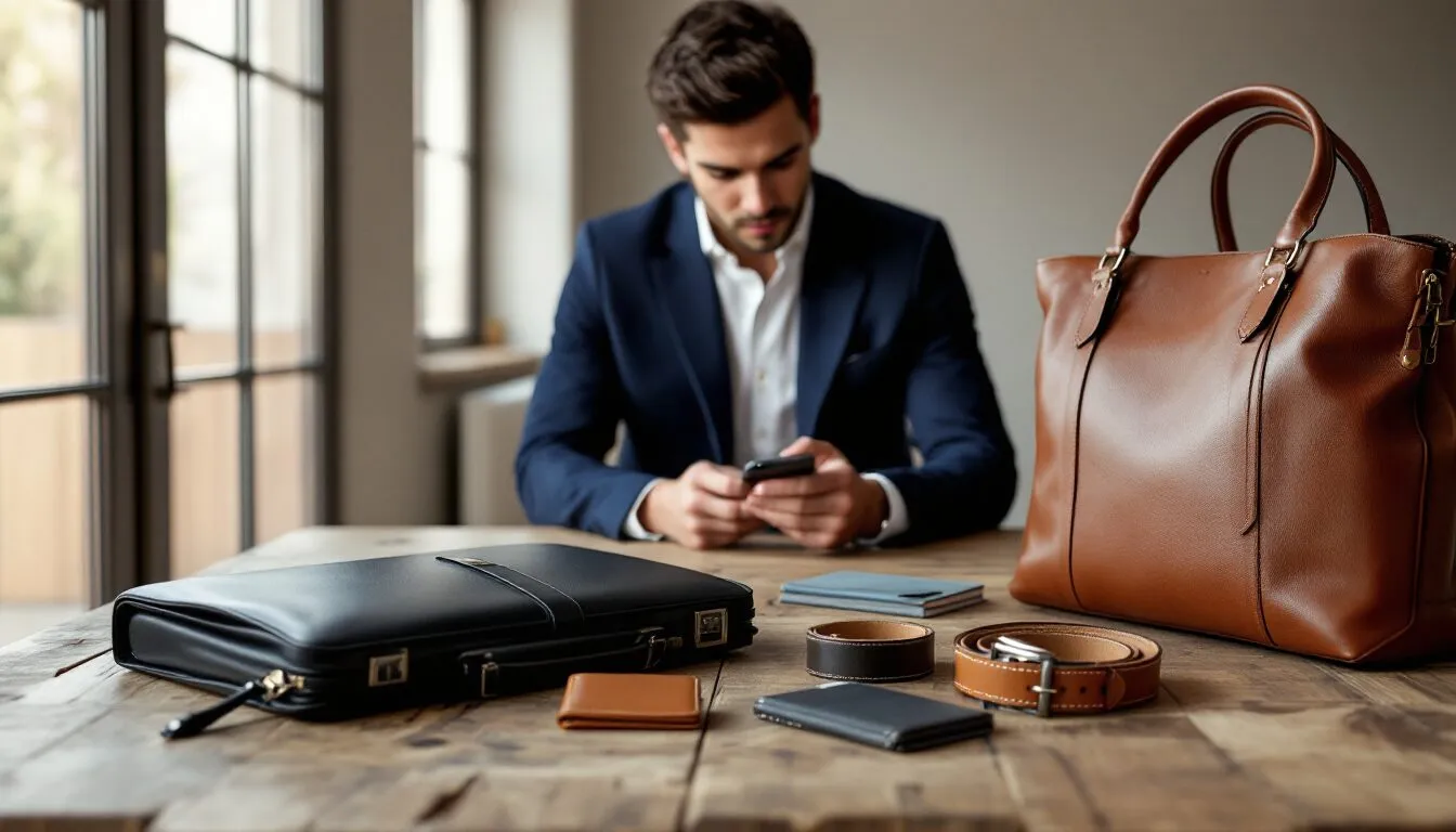 maroquinerie homme marque