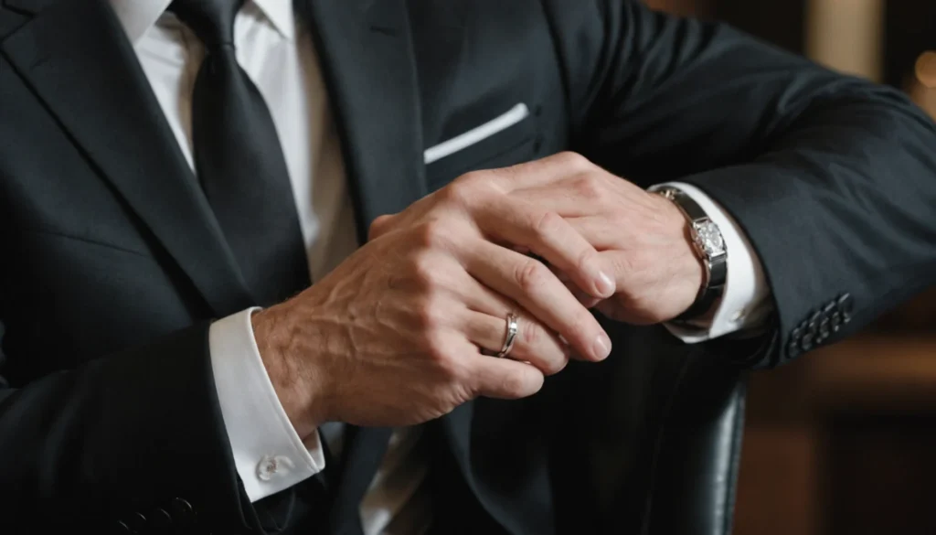 L’alliance en argent pour homme : élégance intemporelle pour le grand jour