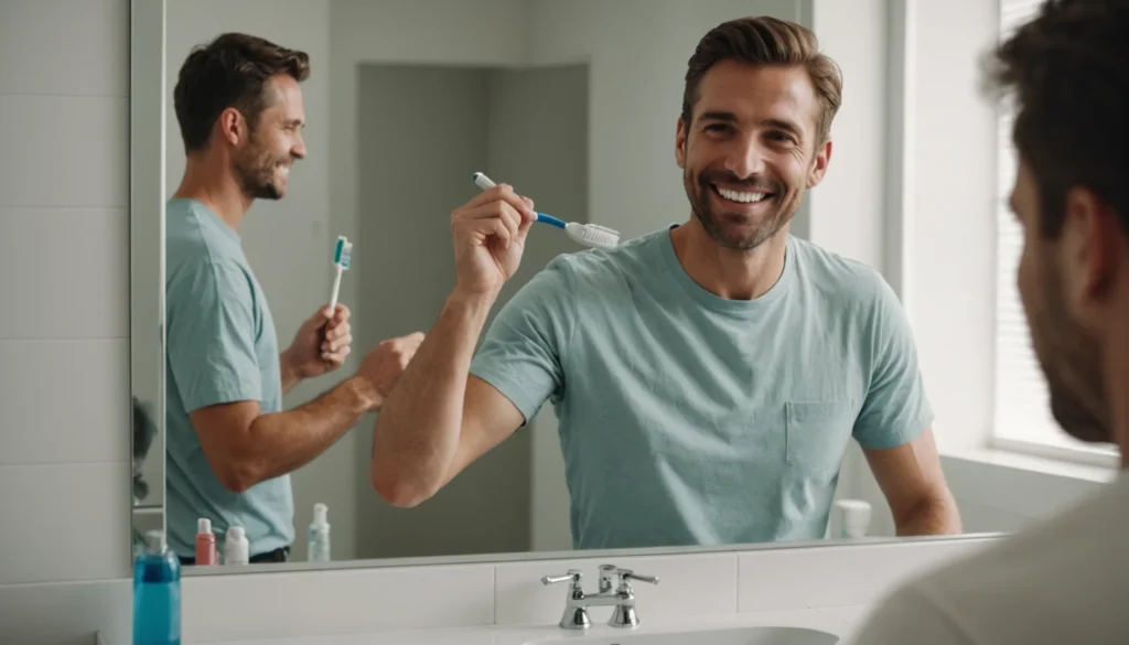 dentition parfaite homme