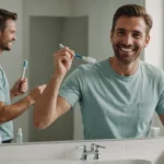 dentition parfaite homme