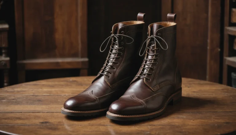 botte pour homme en cuir