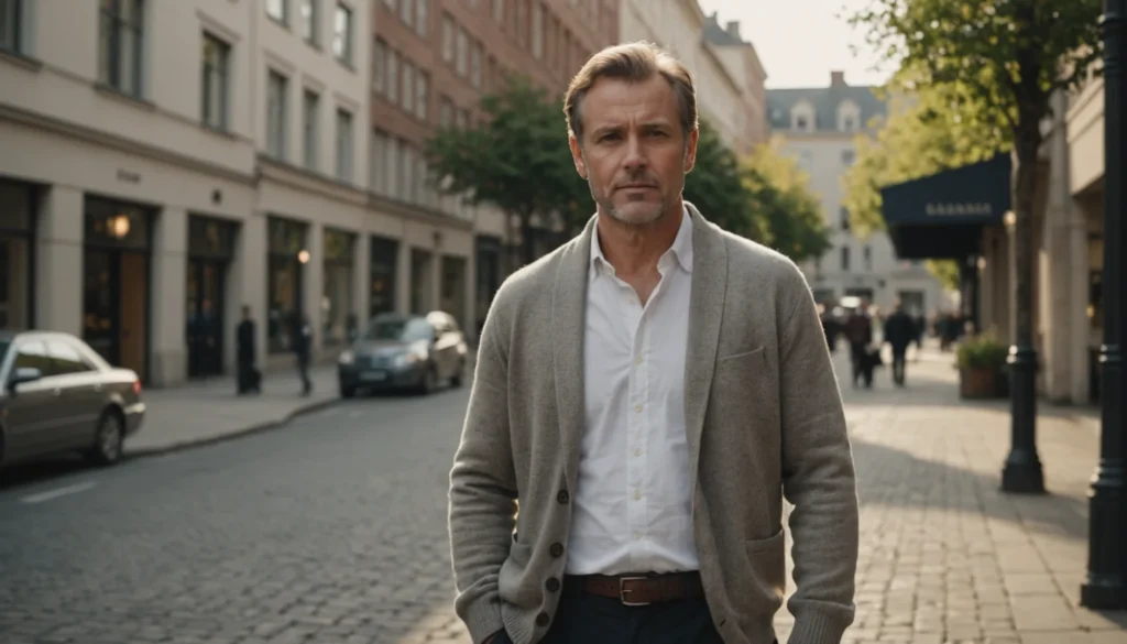 Cardigans col châle homme : l’étoffe de l’élégance intemporelle