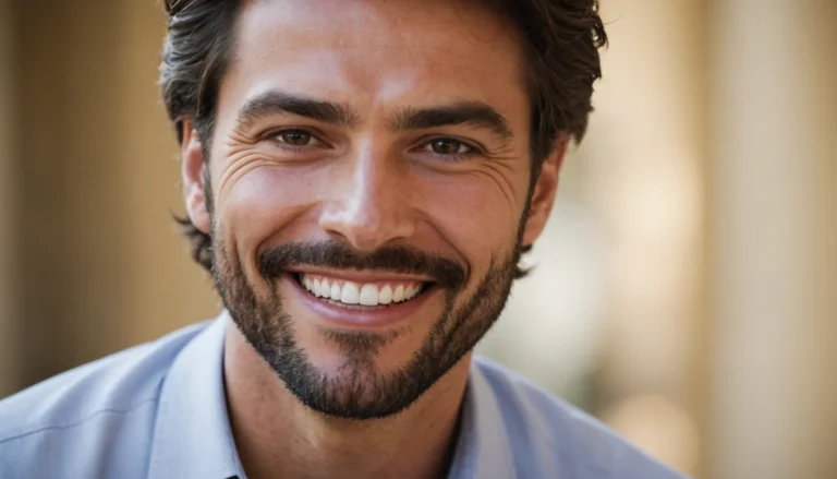 dentition parfaite homme