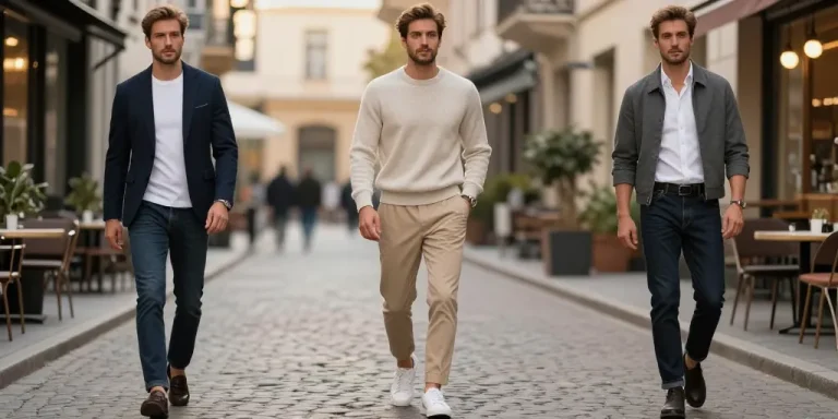 Look casual chic homme : 3 tenues faciles à reproduire