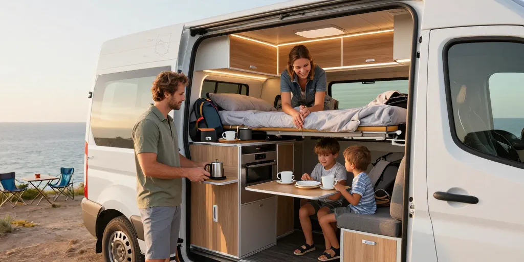 Quel fourgon aménagé pour 4 personnes : le meilleur selon budget et confort