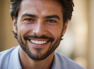 dentition parfaite homme