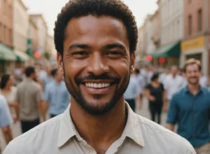 dentition parfaite homme